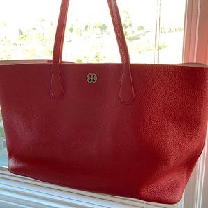 Tory Burch Pebbled Leather Tote